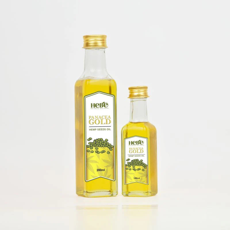 Hebe Panacea Gold | Raw Cold-Pressed Hemp Seed Oil
