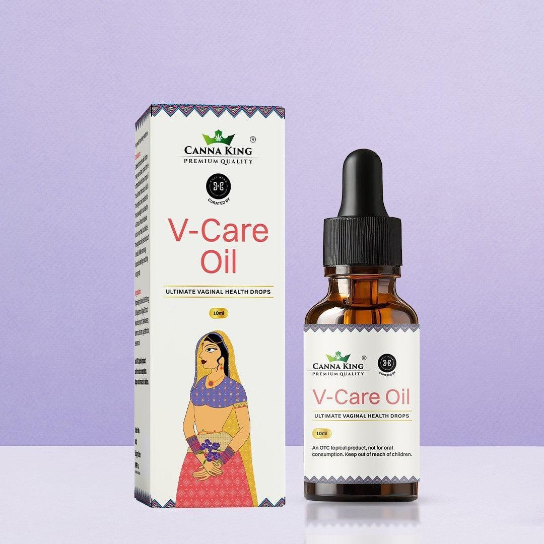 Cannaking- V-Care Oil: Ultimate Vaginal Health Drops.
