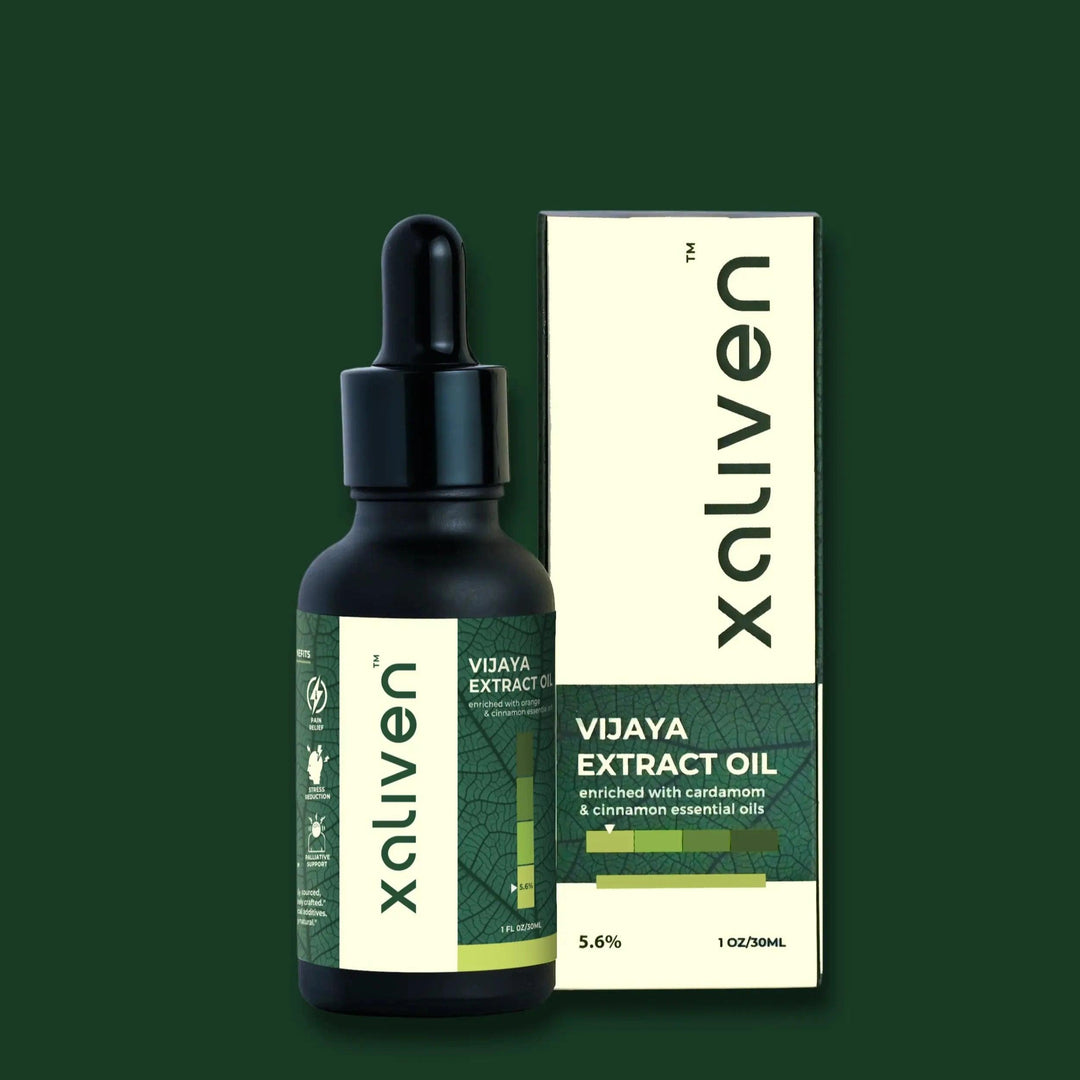 Xaliven- Vijaya Full Spectrum Oil for Focus & Calm- CBD, THC & other Cannabinoids - 5.6%(1680mg)CBD OilXaliven Vijaya CBD Oil - Focus & Calm | Lab-Tested Quality