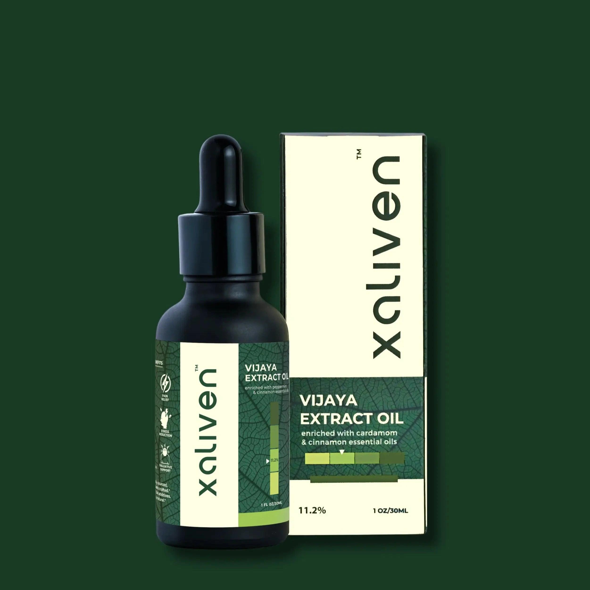 Xaliven- Vijaya Full Spectrum Oil for Stress & Sleep- CBD, THC & other Cannabinoids - 11.2% (3360mg)CBD OilVijaya CBD Oil for Stress & Sleep - Xaliven | Full Spectrum