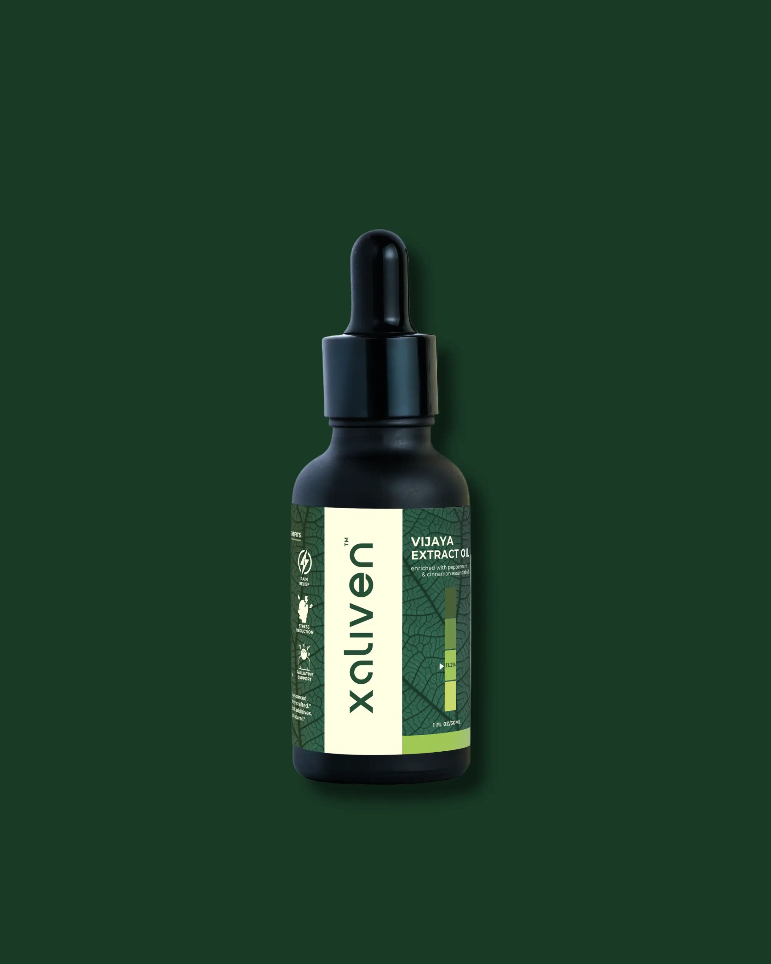 Xaliven- Vijaya Full Spectrum Oil for Stress & Sleep- CBD, THC & other Cannabinoids - 11.2% (3360mg) - CBD Store India