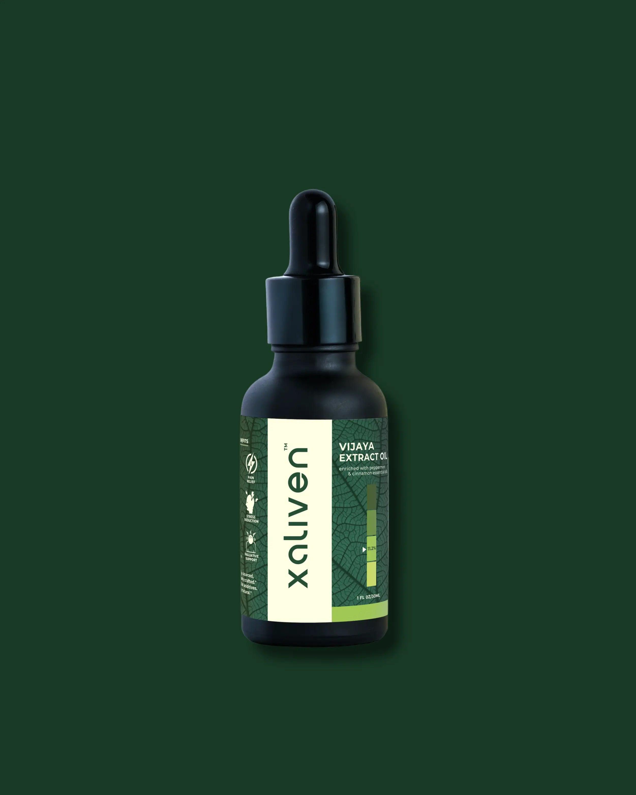 Xaliven- Vijaya Full Spectrum Oil for Stress & Sleep- CBD, THC & other Cannabinoids - 11.2% (3360mg)CBD OilVijaya CBD Oil for Stress & Sleep - Xaliven | Full Spectrum