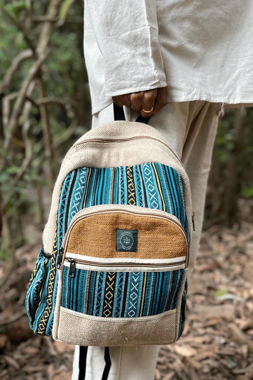 Ecofrico - Boho Hemp BackpackHemp BackpackEcofrico Hemp Backpack - Eco-Friendly | Handcrafted, Durable, Practical