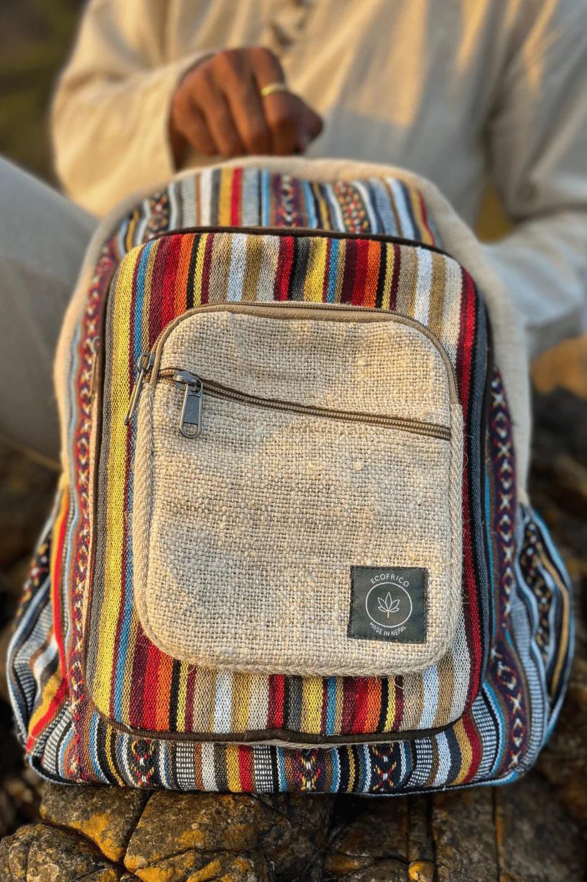 Ecofrico -  Vivid Hemp BackpackHemp BackpackVivid Hemp Backpack - Eco-Friendly | Durable Design