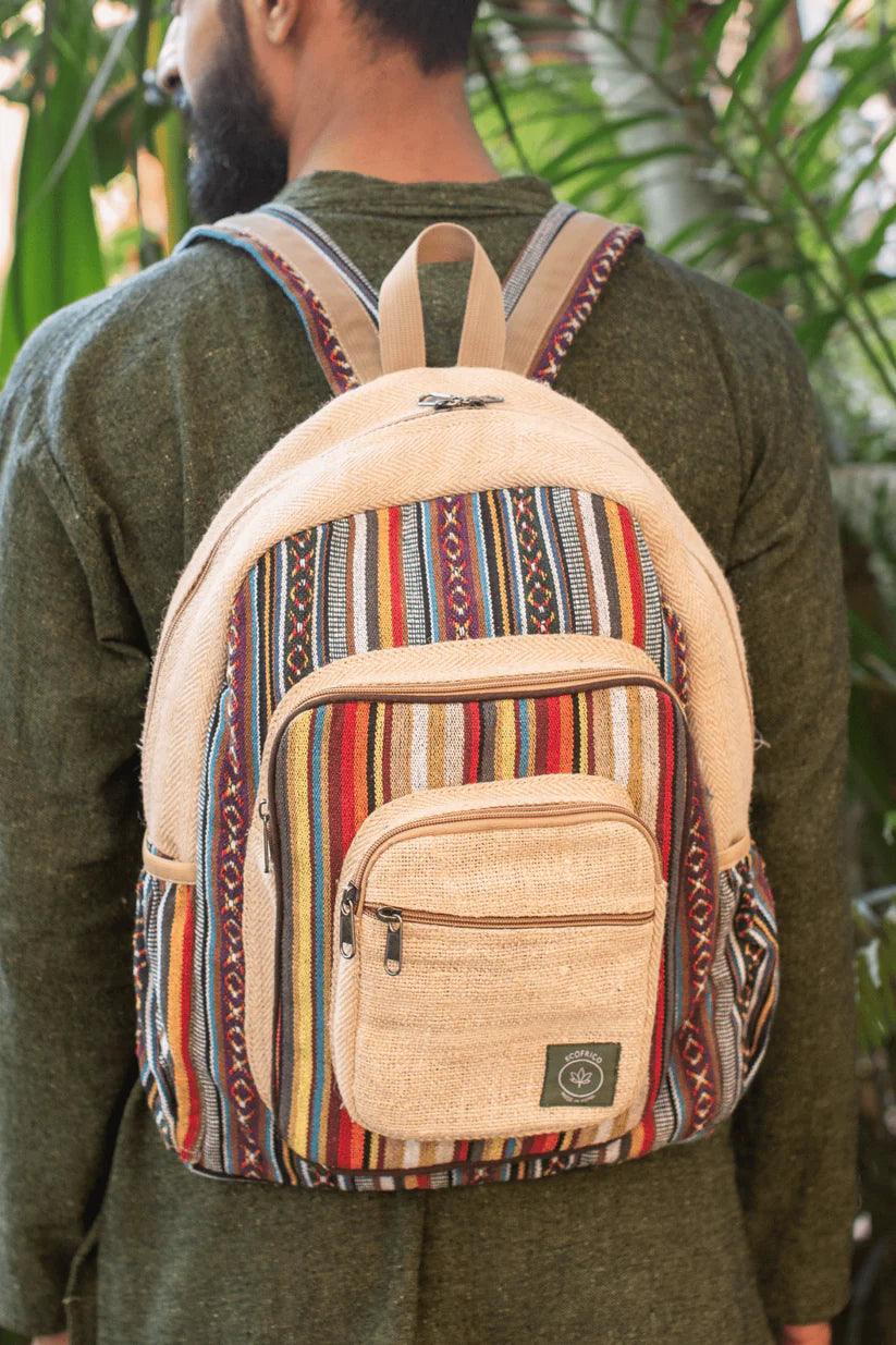 Ecofrico -  Vivid Hemp BackpackHemp BackpackVivid Hemp Backpack - Eco-Friendly | Durable Design
