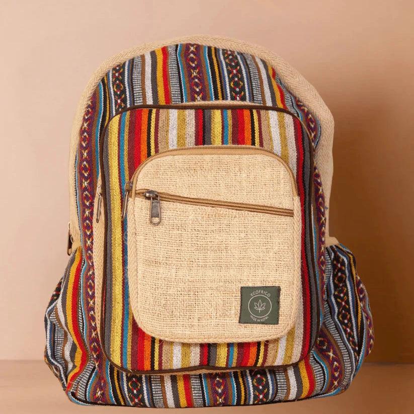 Ecofrico -  Vivid Hemp BackpackHemp BackpackVivid Hemp Backpack - Eco-Friendly | Durable Design