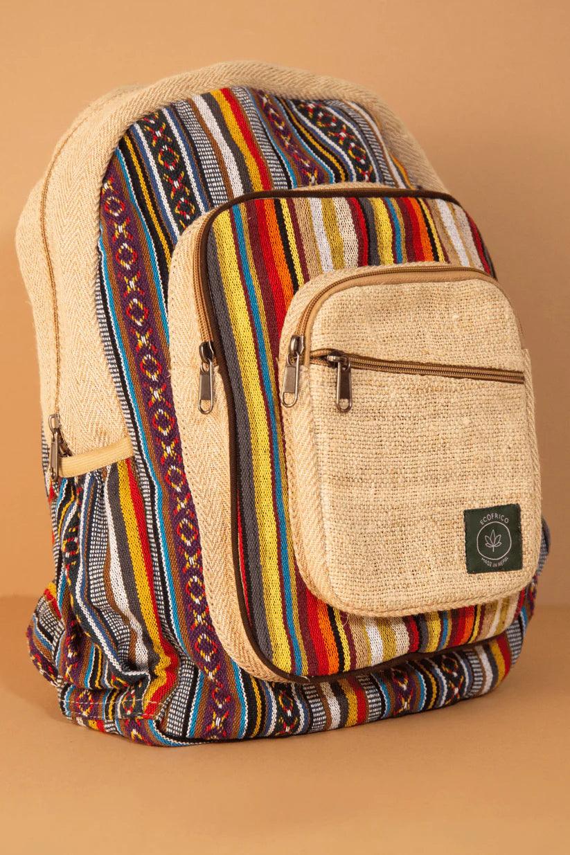 Ecofrico -  Vivid Hemp BackpackHemp BackpackVivid Hemp Backpack - Eco-Friendly | Durable Design