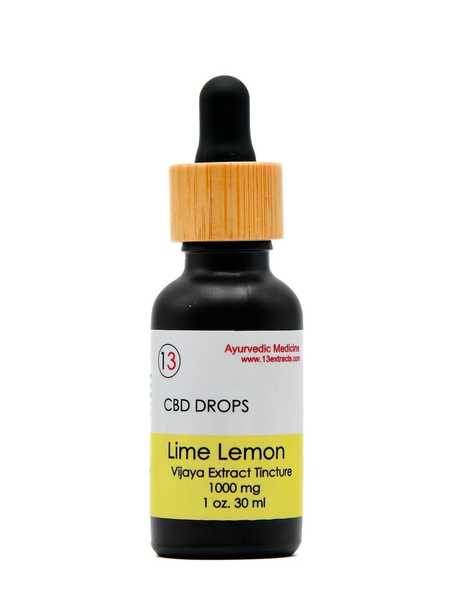 CBD  Oil Tincture - Lime Lemon (30 ml)-13 Extracts.