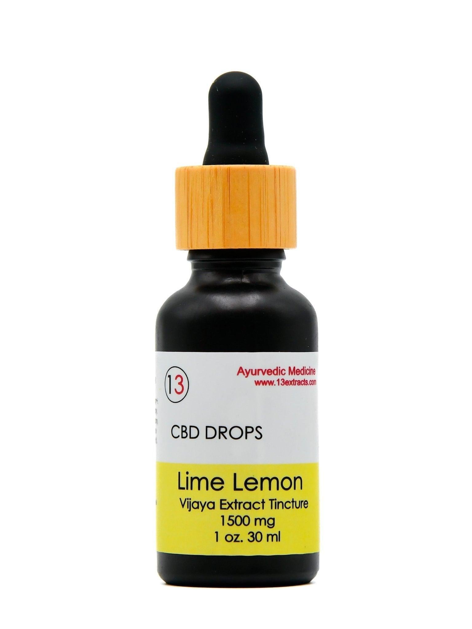 CBD  Oil Tincture - Lime Lemon (30 ml)-13 Extracts.