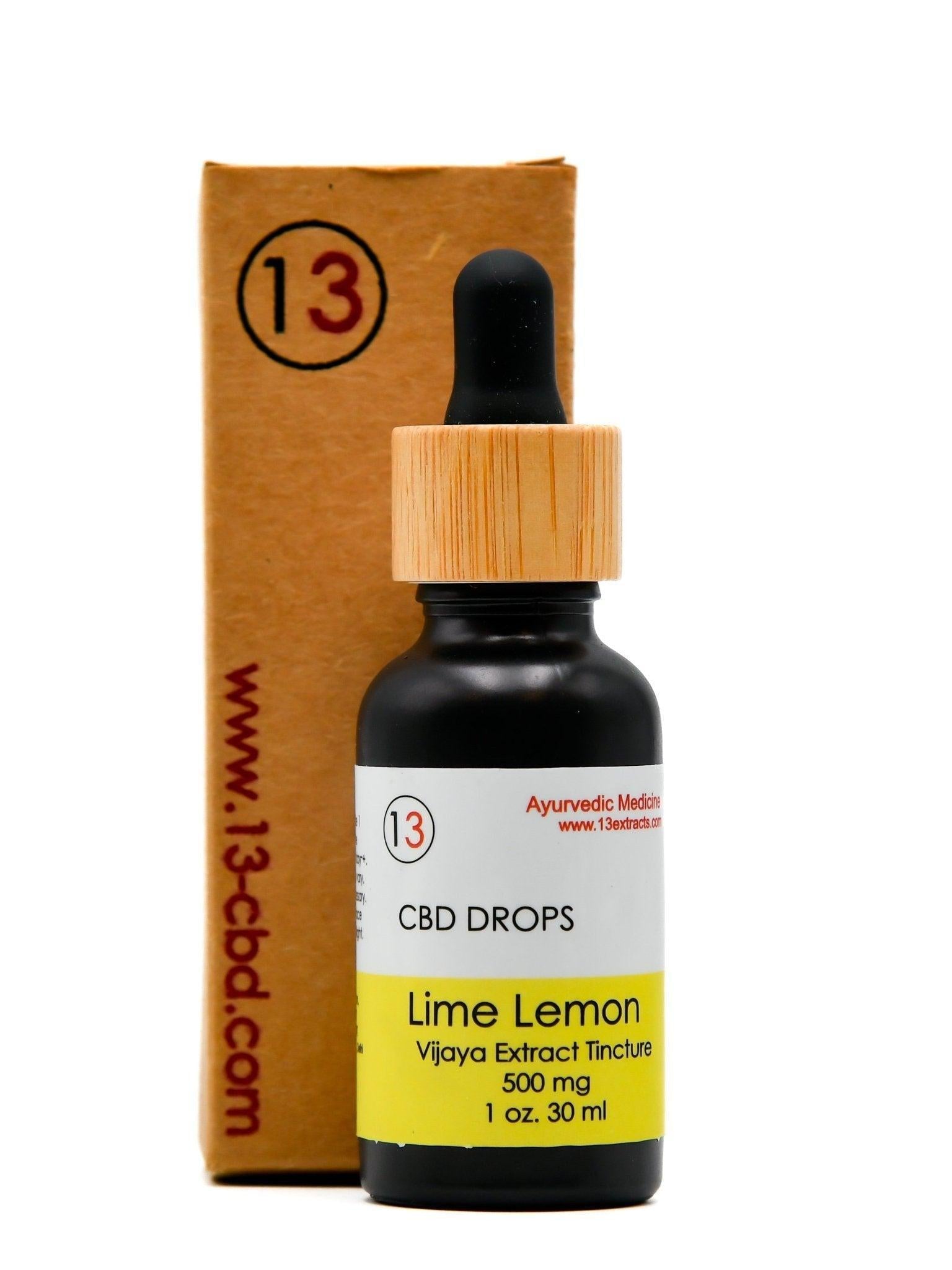 CBD  Oil Tincture - Lime Lemon (30 ml)-13 Extracts.