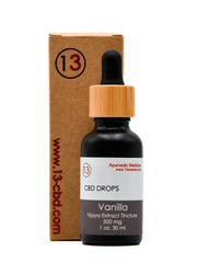 13 Extracts – CBD Oil Tincture- Vanilla (30 ml) - CBD Store India