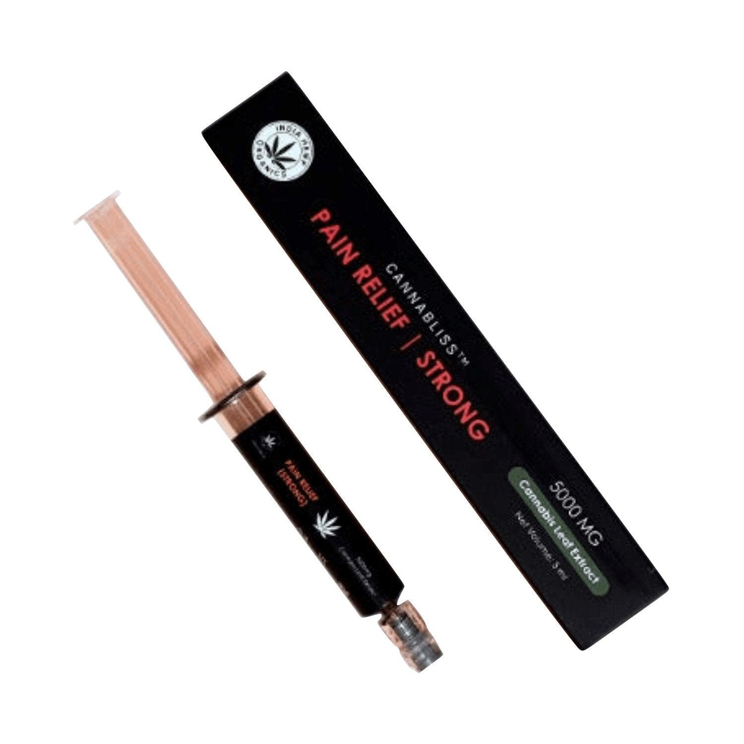CannaBliss Pain Relief Strong - Extra-Strength THC rich Oil - 5000 MGVijaya leaf extractCannaBliss - Pain Relief Natural 5000 MG | 100% Cannabis Leaf Extract