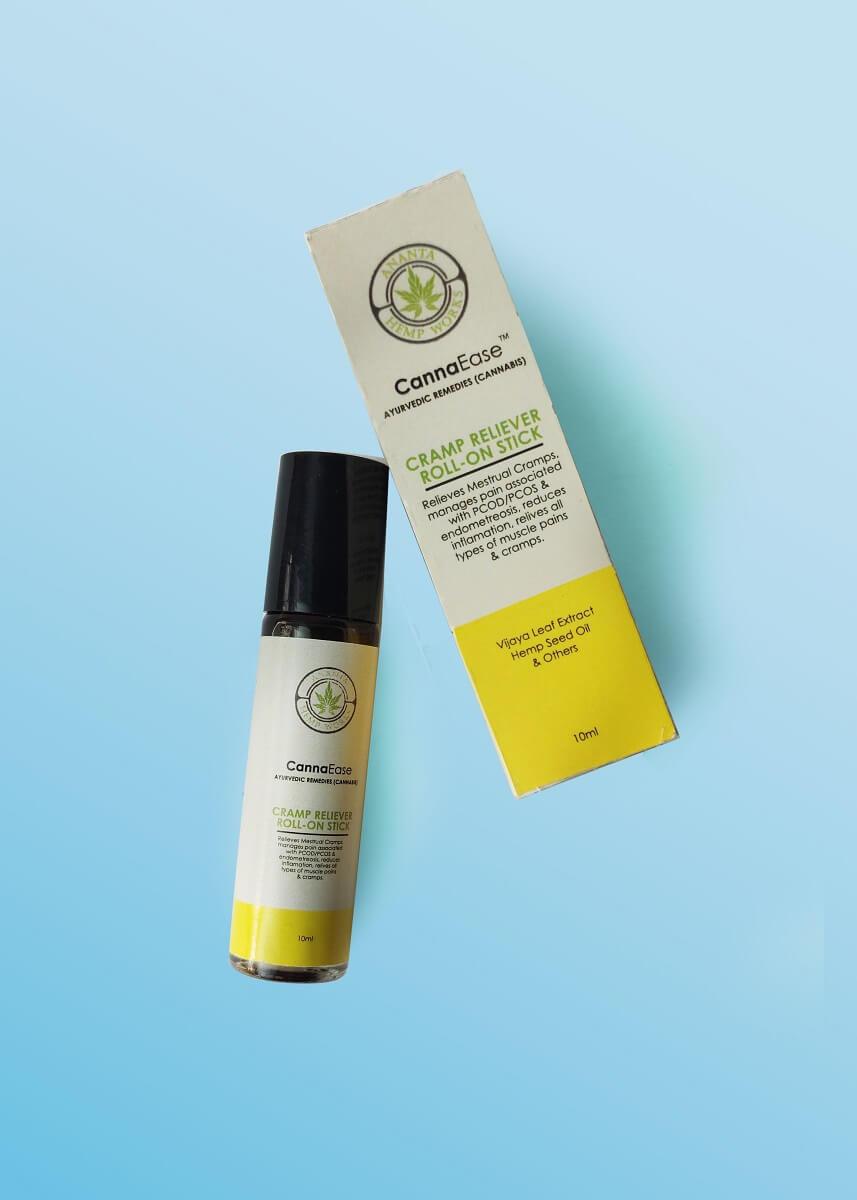 CannaEase Cramp Relievr Roll On Stick - 10MLHealth CareCannaEase Cramp Relievr Roll On Stick | For Menstrual Cycle Pain