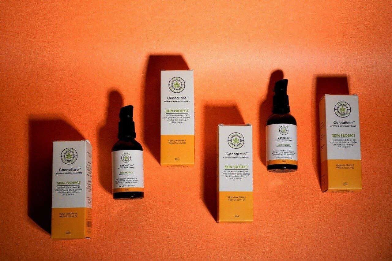 CannaEase Skin Protect Cannabis Lotion.