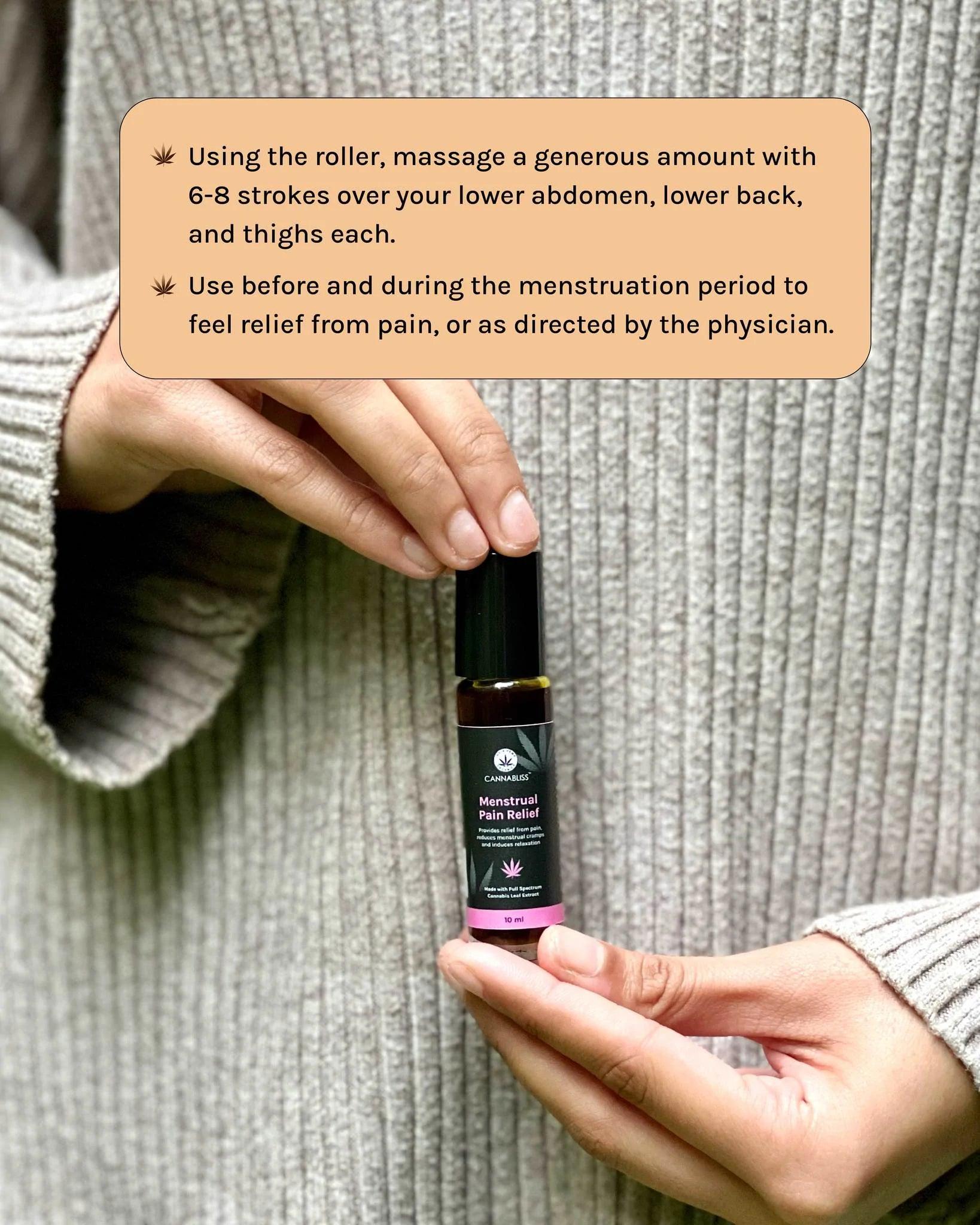 Cannabliss Menstrul Pain Relief - 10 MLCannabis Roll OnCannabliss Menstrul Pain Relief | Cannabis Roll On | CBD Store India
