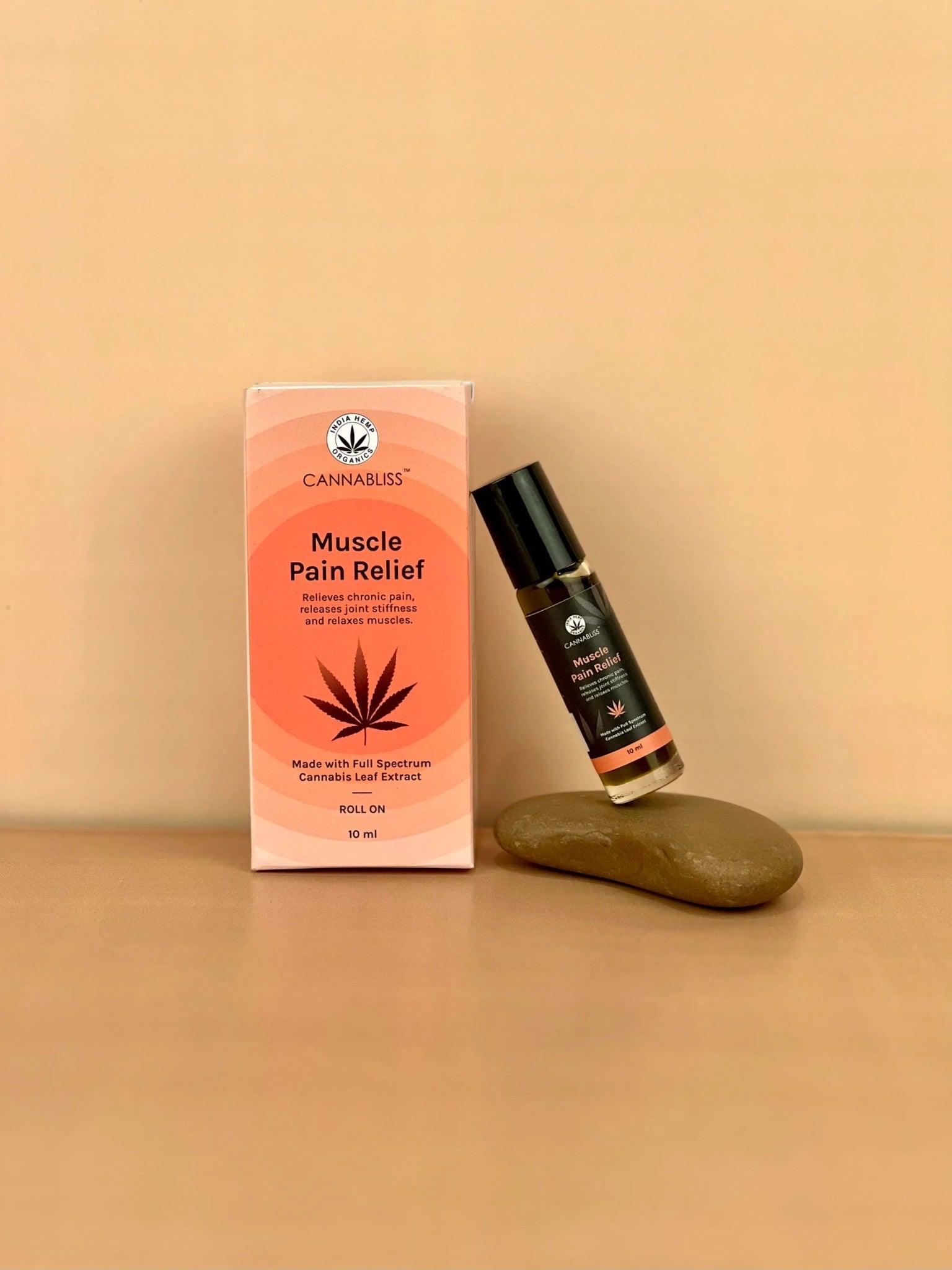 Cannabliss Muscle Relief - 10 MLCBD Roll OnCannabliss Muscle Relief | CBD Roll On for Muscle Pain | CBD Store India