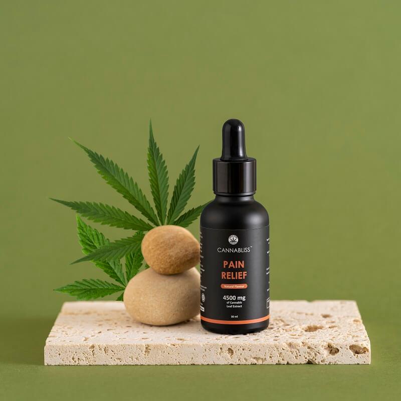 Cannabliss Pain Relief – Extra-Strength THC Rich Cannabis Oil – 4500mg ( Peppermint and Turmeric)cbd oilCannabliss Pain Relief - THC Rich Oil for Pain