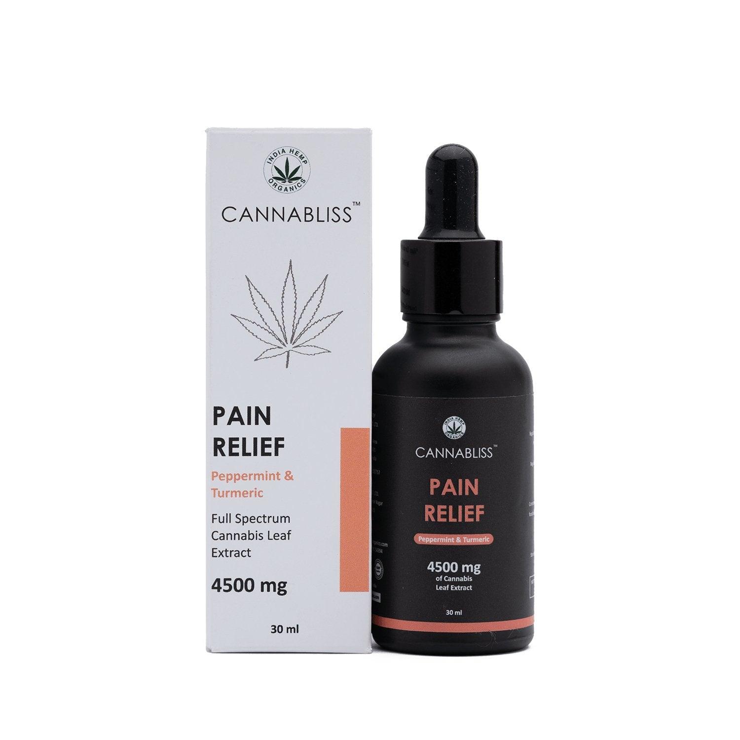 Cannabliss Pain Relief – Extra-Strength THC Rich Cannabis Oil – 4500mg ( Peppermint and Turmeric)cbd oilCannabliss Pain Relief - THC Rich Oil for Pain