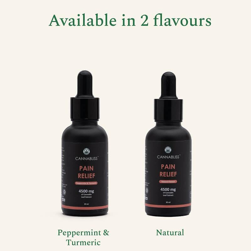 Cannabliss Pain Relief – Extra-Strength THC Rich Cannabis Oil – 4500mg ( Peppermint and Turmeric)cbd oilCannabliss Pain Relief - THC Rich Oil for Pain