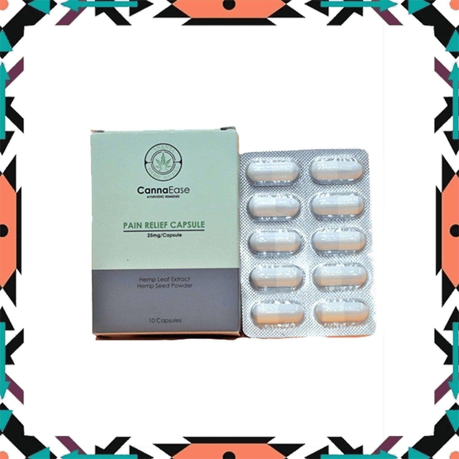 Cannaease Medical Cannabis Pain Relief Capsules (RX) 10 Cap (For Oral Consumption).
