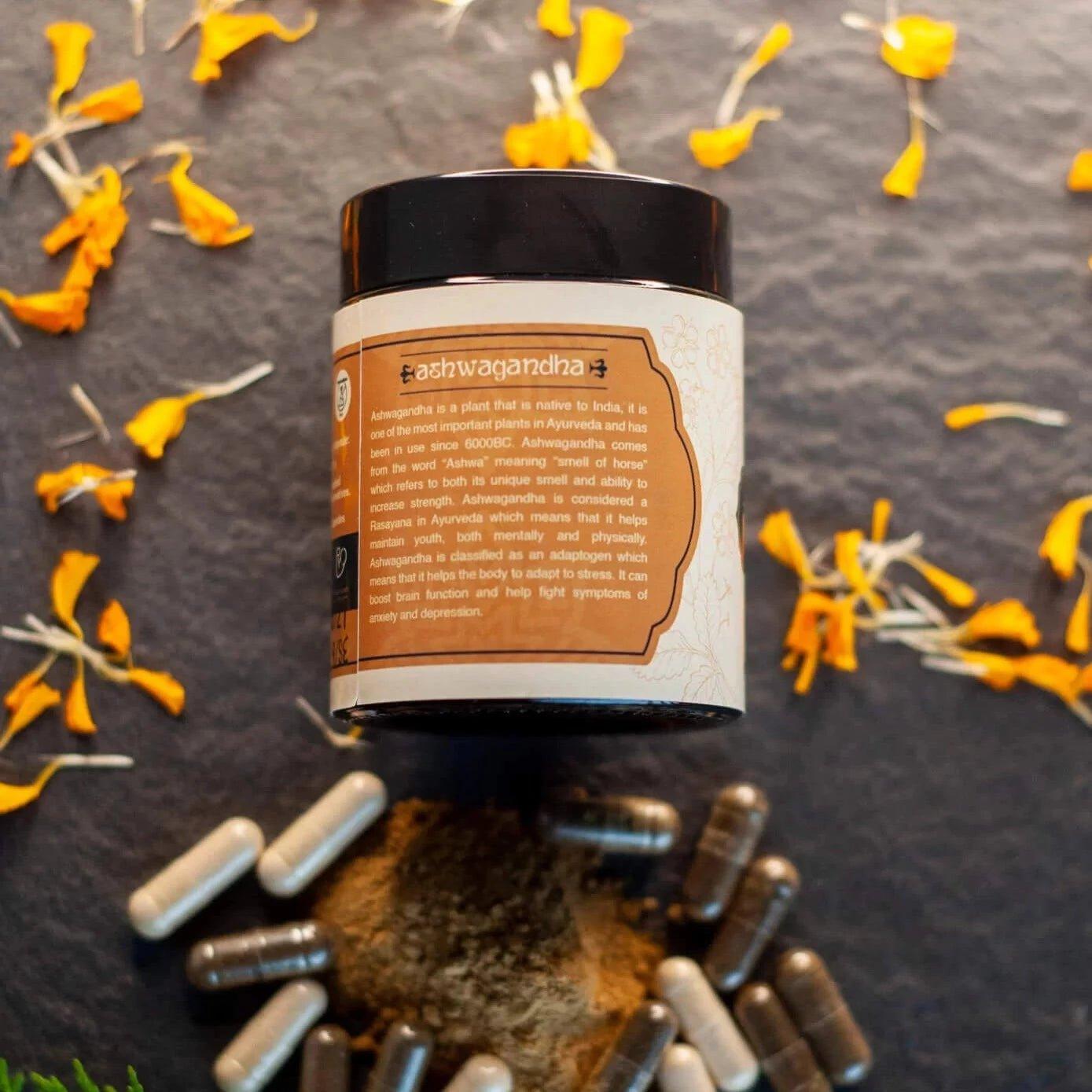 Cannavedic - Ashwagandha Capsules – Relieve Stress and Rejuvenate(60 capsules).