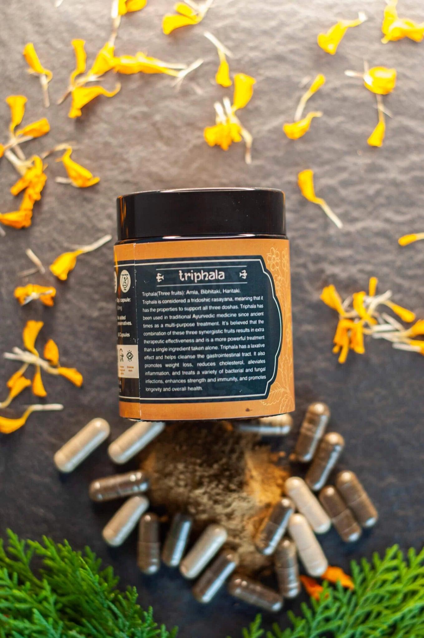 Cannavedic - Triphala Extract Capsules – Cleanse and Detoxify(60 capsules).