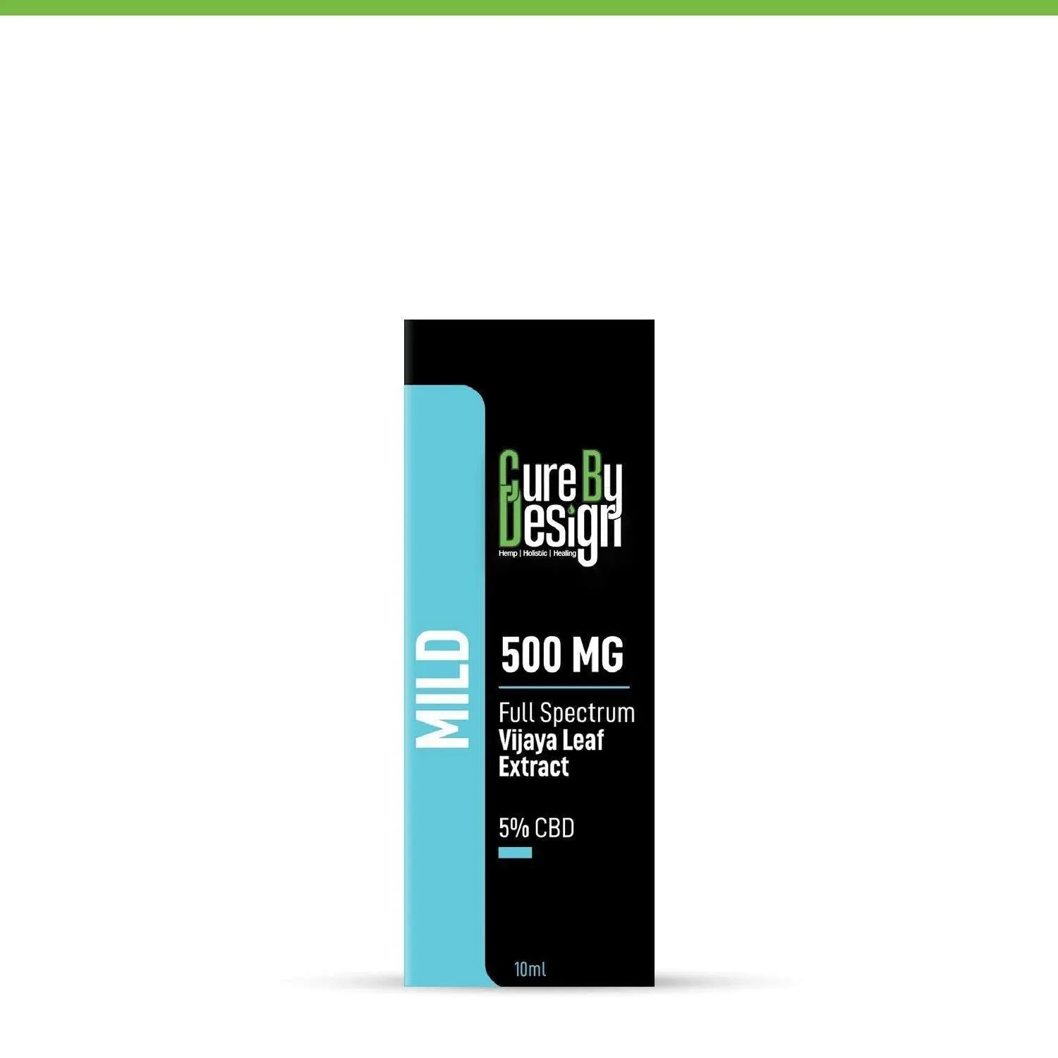 Cure By Design - Full-Spectrum Vijaya Leaf Extract, 5% CBD, 500MG (Mild).