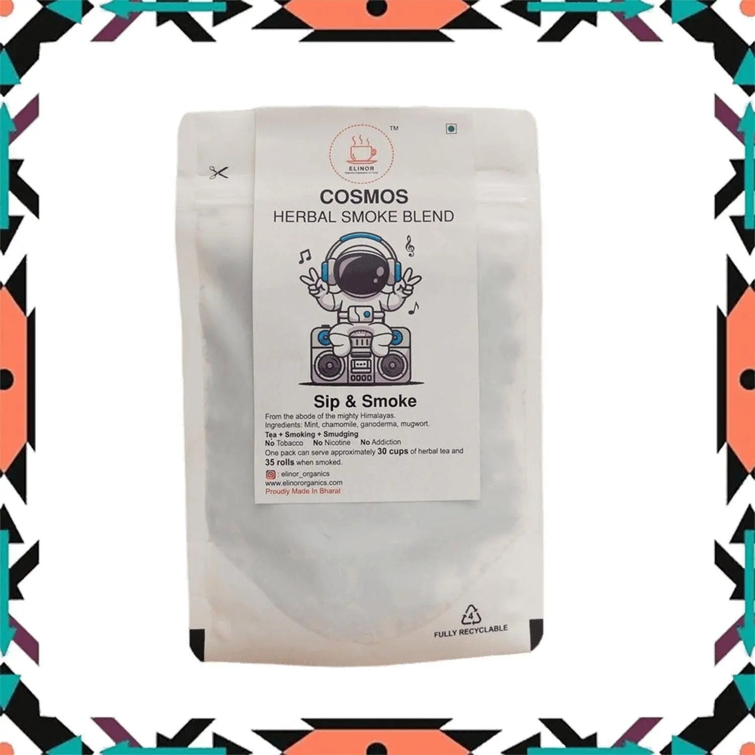 Elinor Organics | Cosmos | Herbal Smoking Blend.