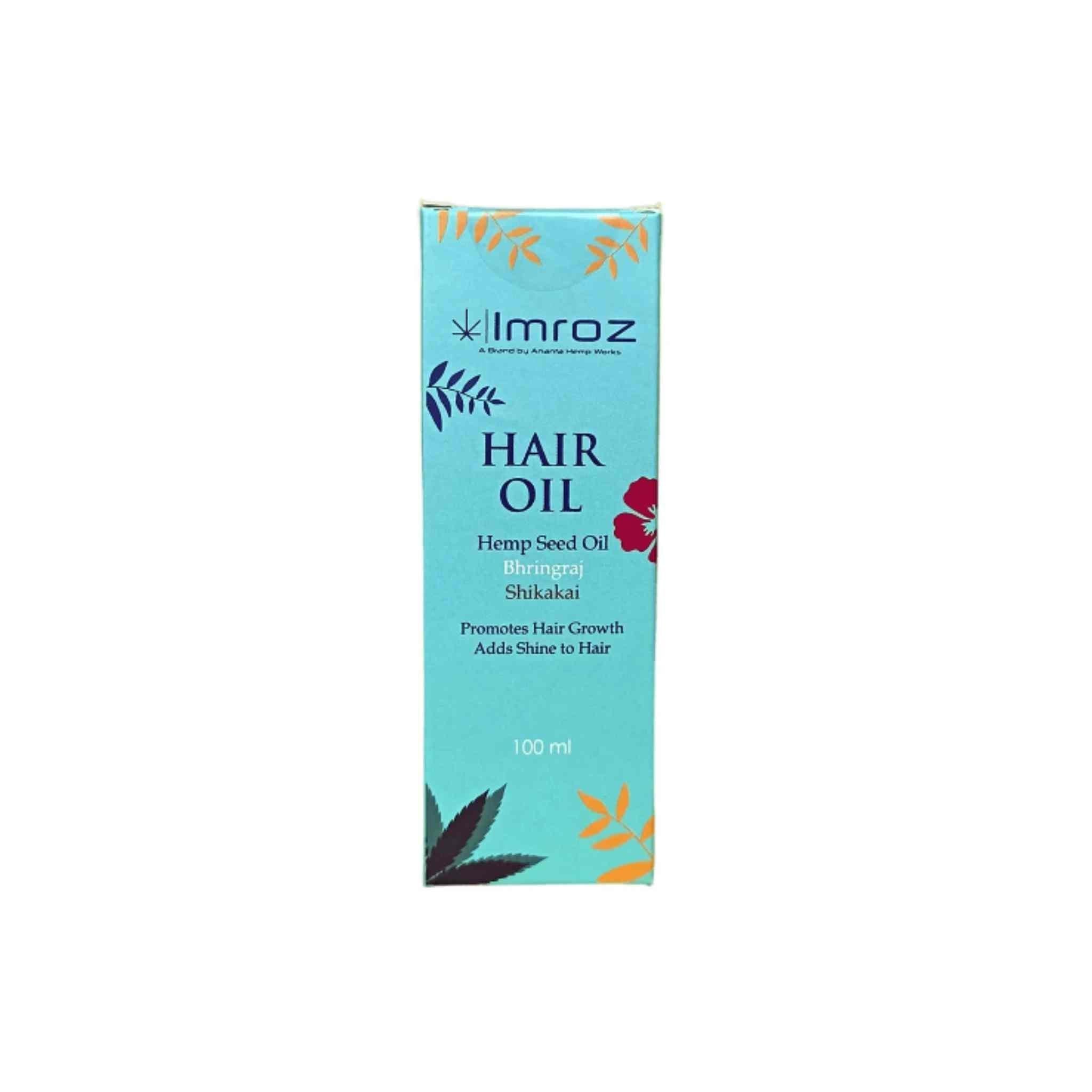 Imroz - Bhrinraj Hair Oil With Hemp Seed Oil & Shikakai.