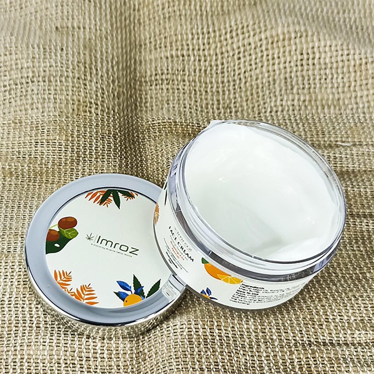 Imroz - Face Cream With Hemp Seed Oil & Rosehip Oil.