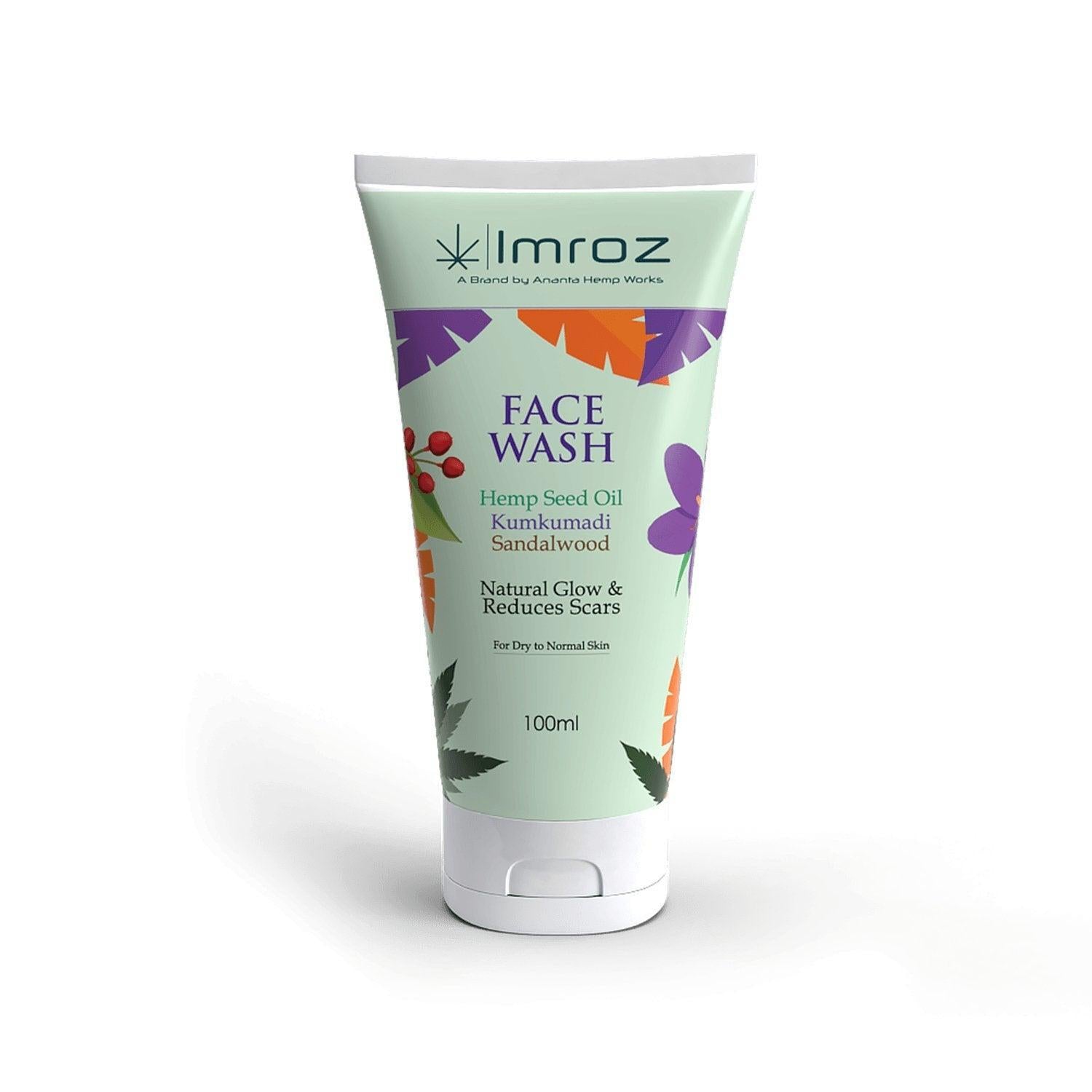 Imroz - Face Wash With Hemp Seed Oil & Kumkumadi - 100 ml.