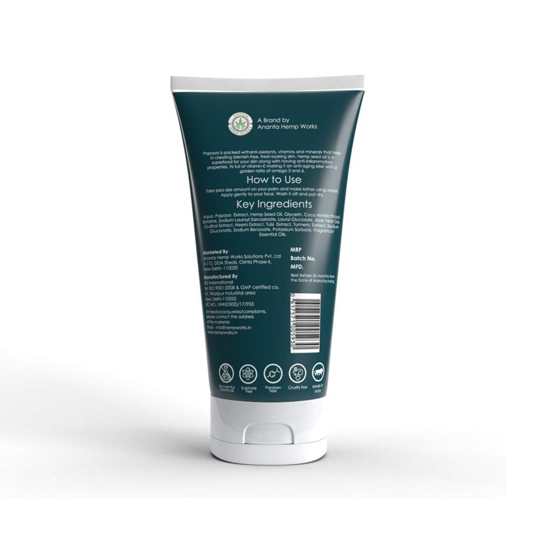 Imroz - Face Wash With Hemp Seed Oil & Papaya - 100 mlSkin CareFace Wash With Hemp Seed Oil & Papaya | Hemp Beauty Products | CSIN