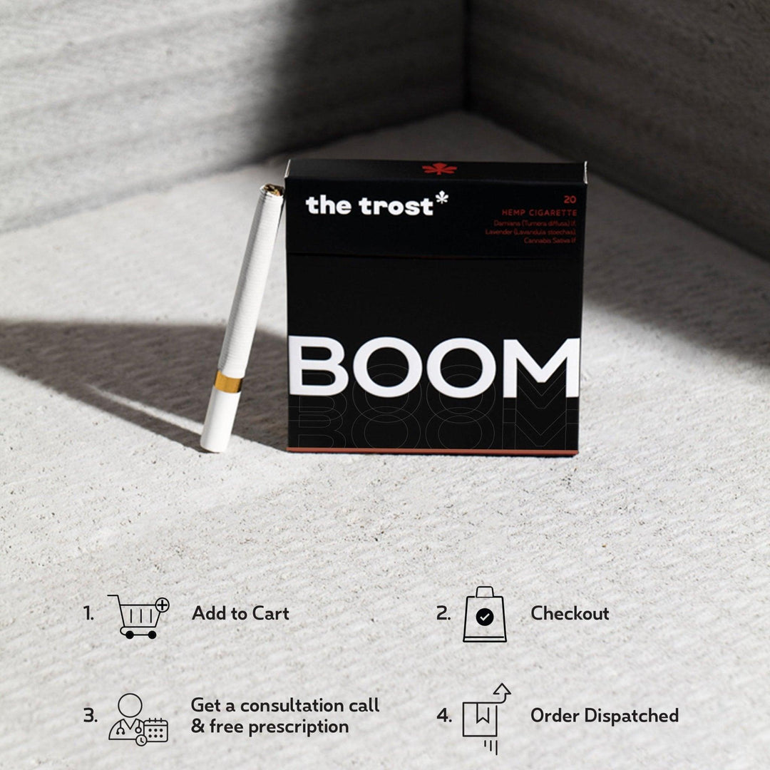 The Trost -  Hemp Herbal Cigarette - Boomhemp cigarettesHemp Herbal Cigarette - Boom | Tobacco and Nicotine-Free |CBD Store