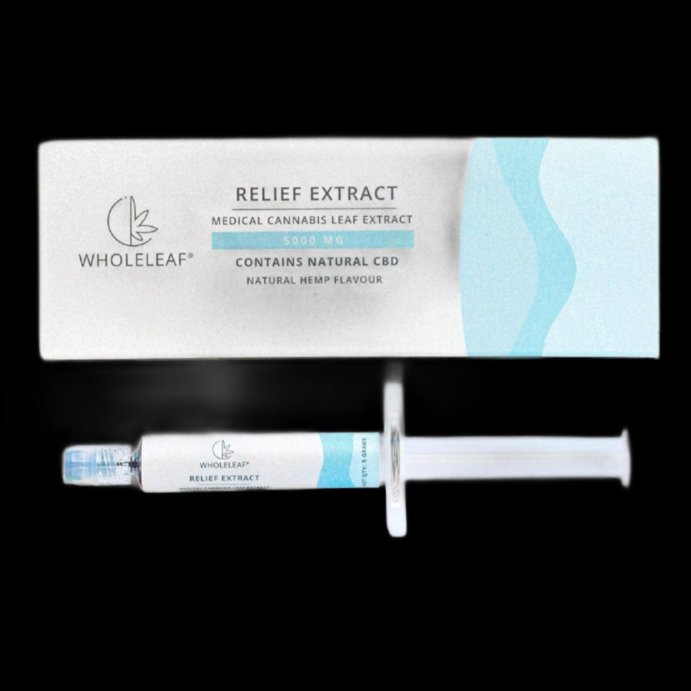 Wholeleaf - Relief Cannabis Extract (THC Dominant)  Natural Flavour.