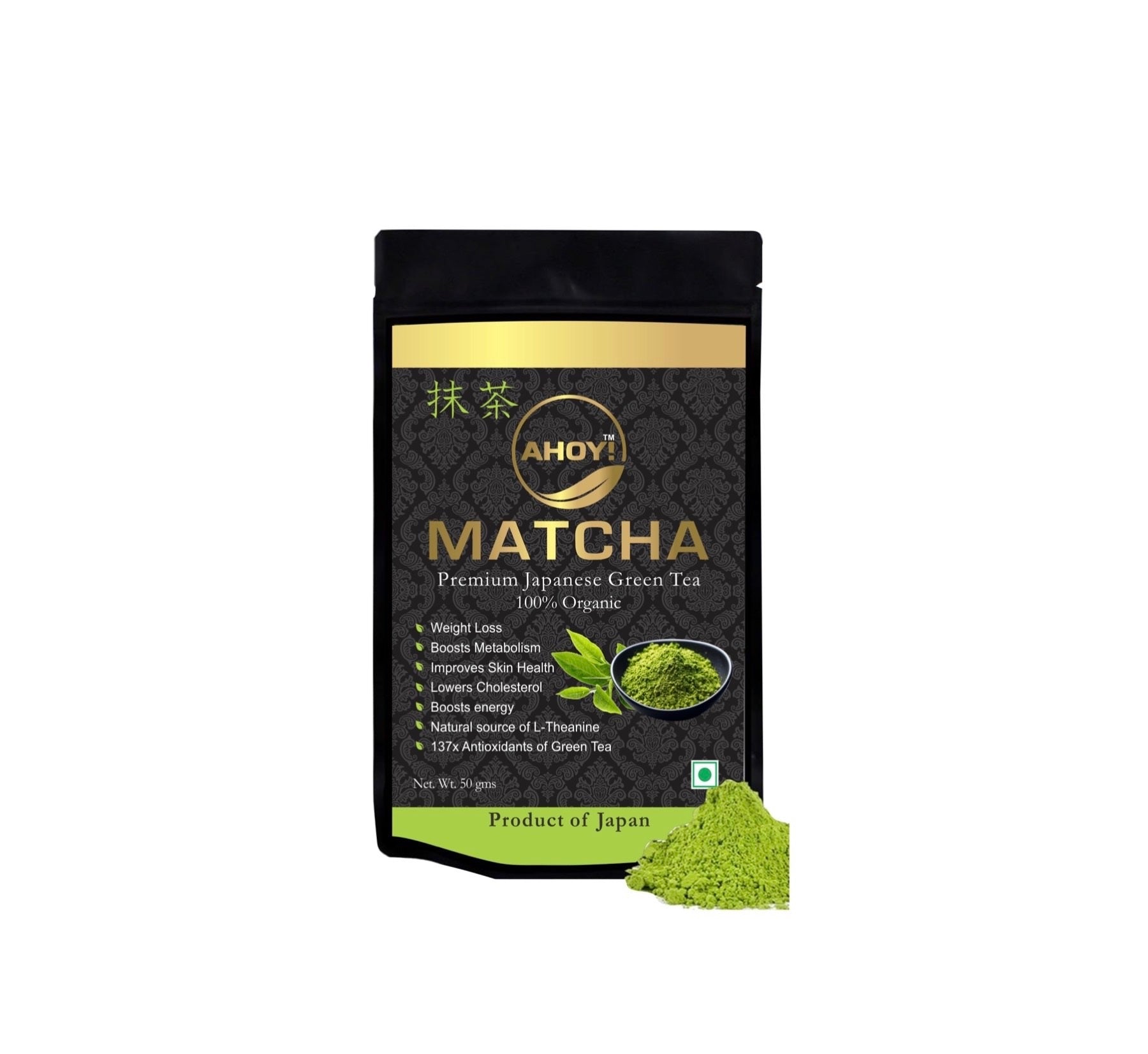 Ahoy Mystic Superfoods - Matcha Japanese Green Tea - CBD Store India