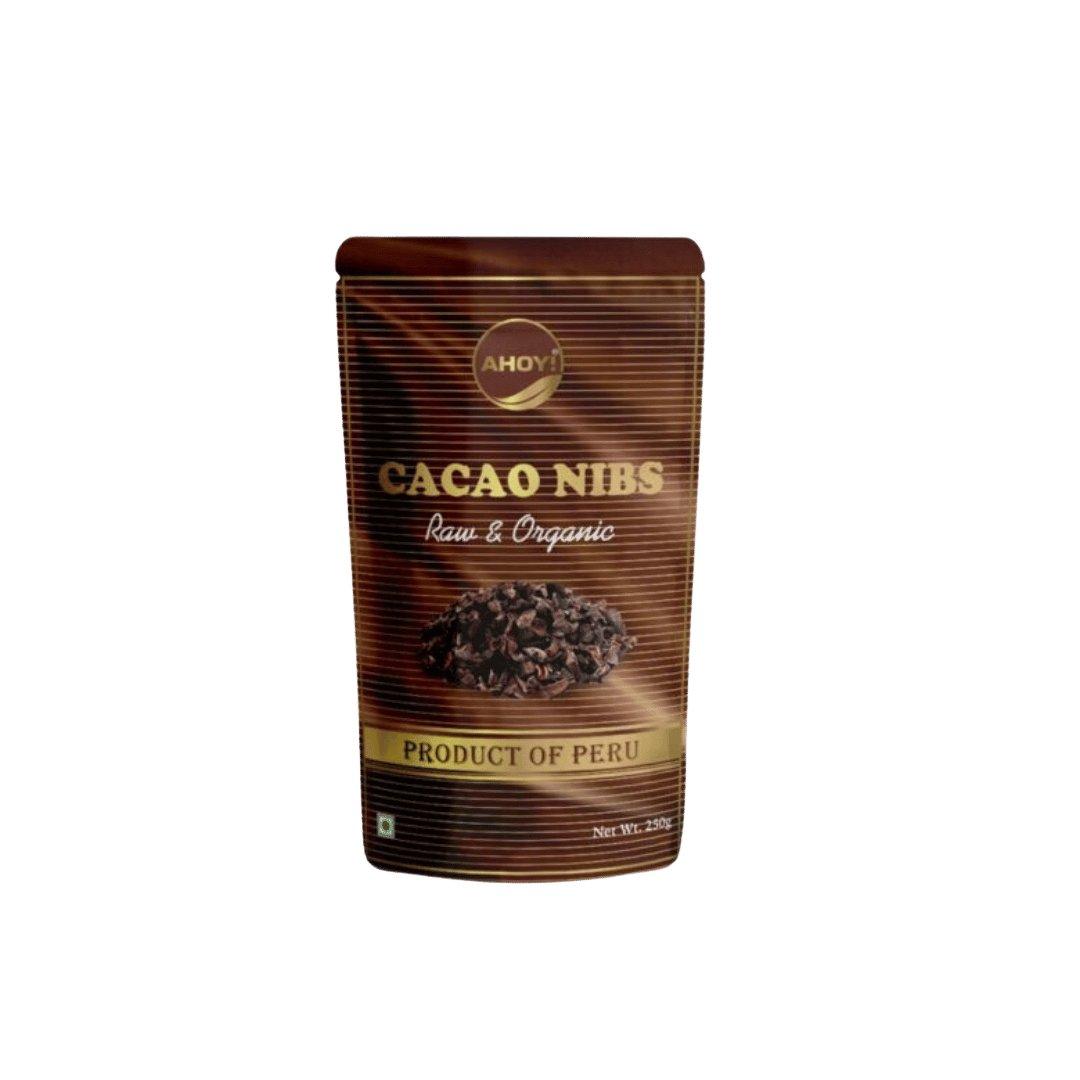 Raw Cacao Nibs 250gm-Ahoy Mystic SuperfoodsCacao NibsRaw Cacao Nibs 250gm Benefits - Ahoy Mystic Superfoods