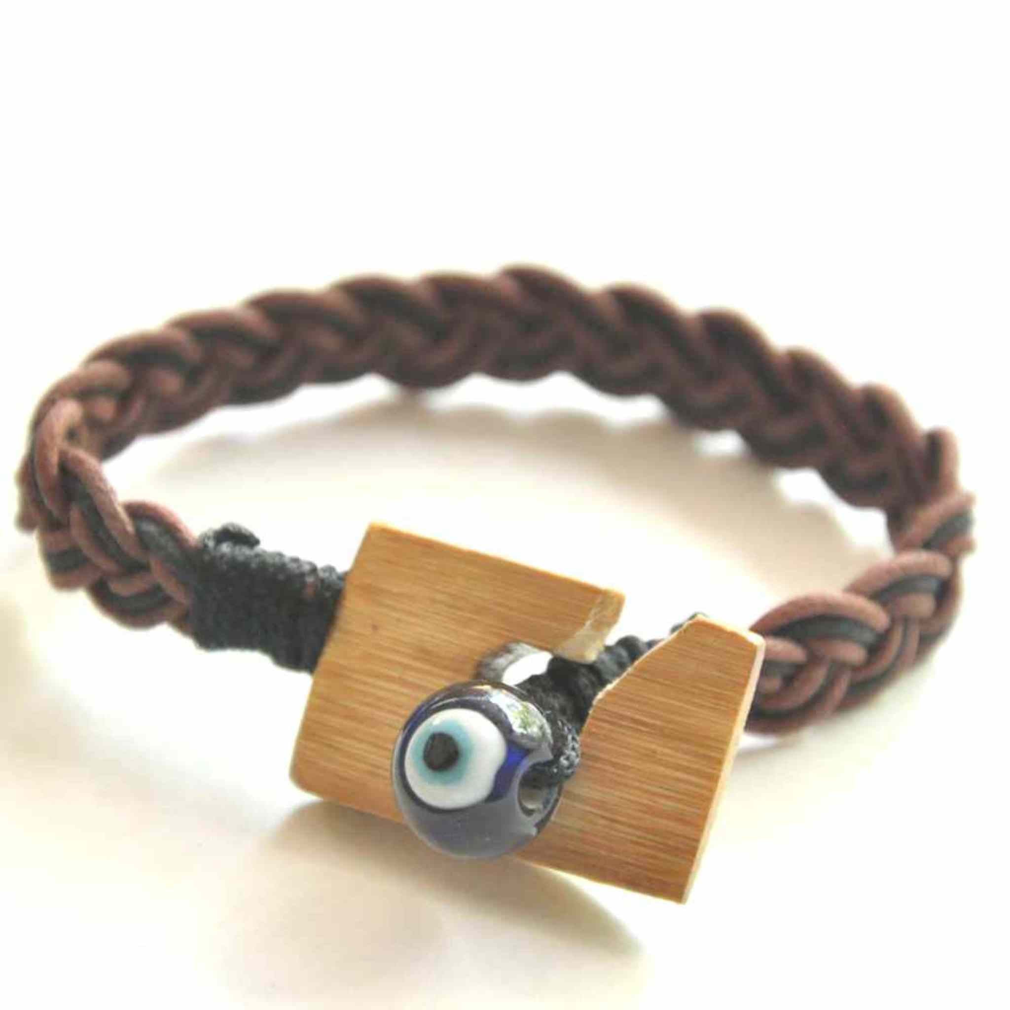 Alto Vida - Evil Eye & Bamboo Bracelet - CBD Store India