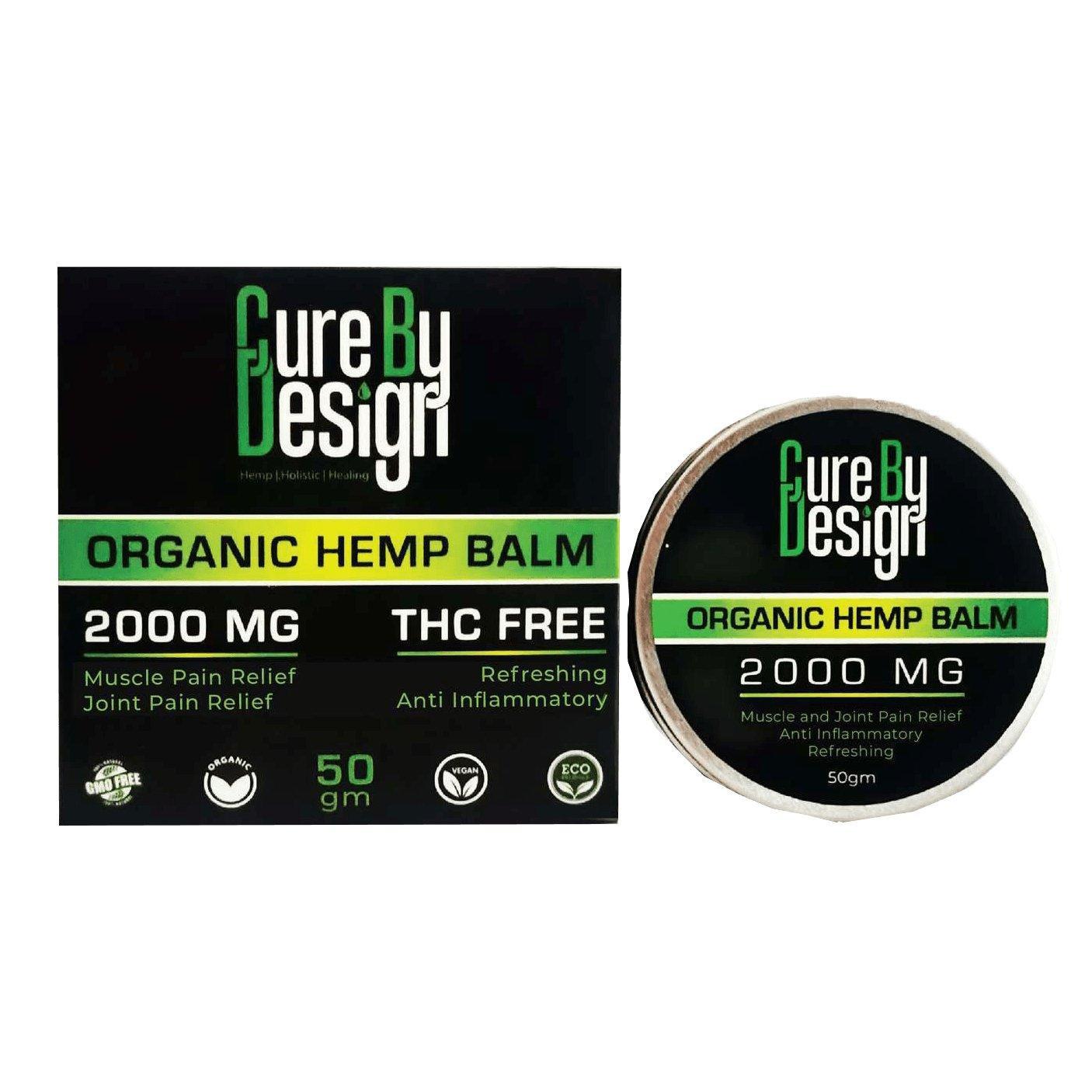 Anandamide Collection - Cure By Design CBD Oil Isolate Balm 2000MG.