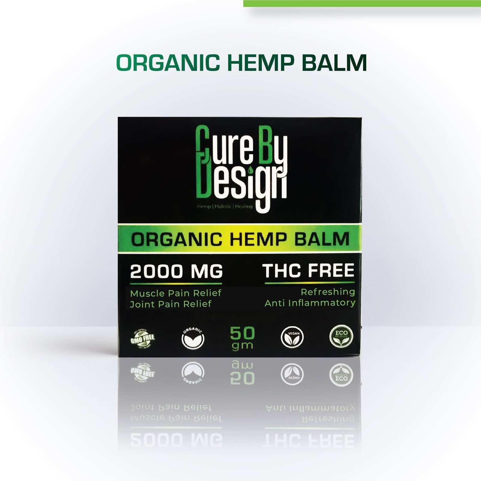 Anandamide Collection - Cure By Design CBD Oil Isolate Balm 2000MG.