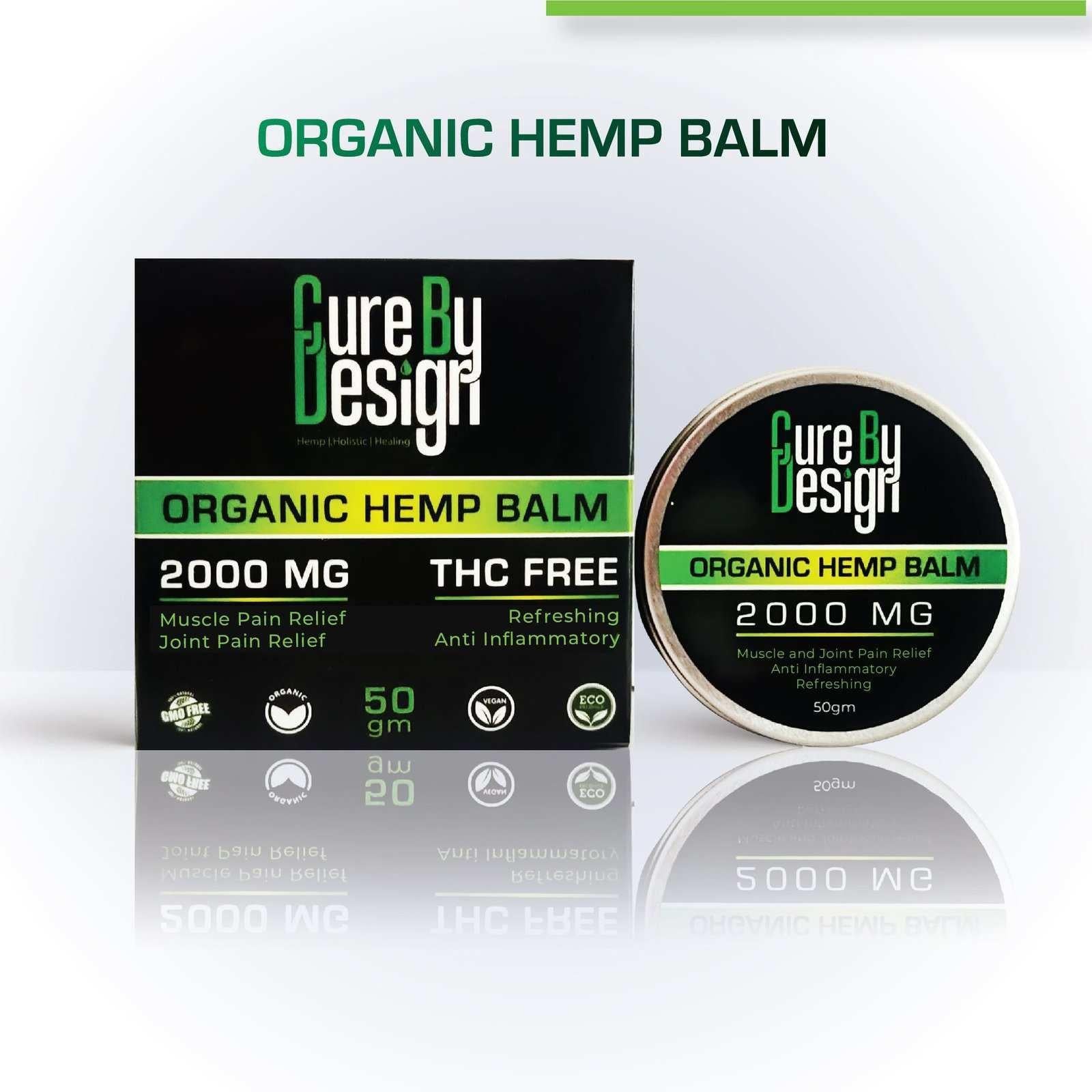 Anandamide Collection - Cure By Design CBD Oil Isolate Balm 2000MG.
