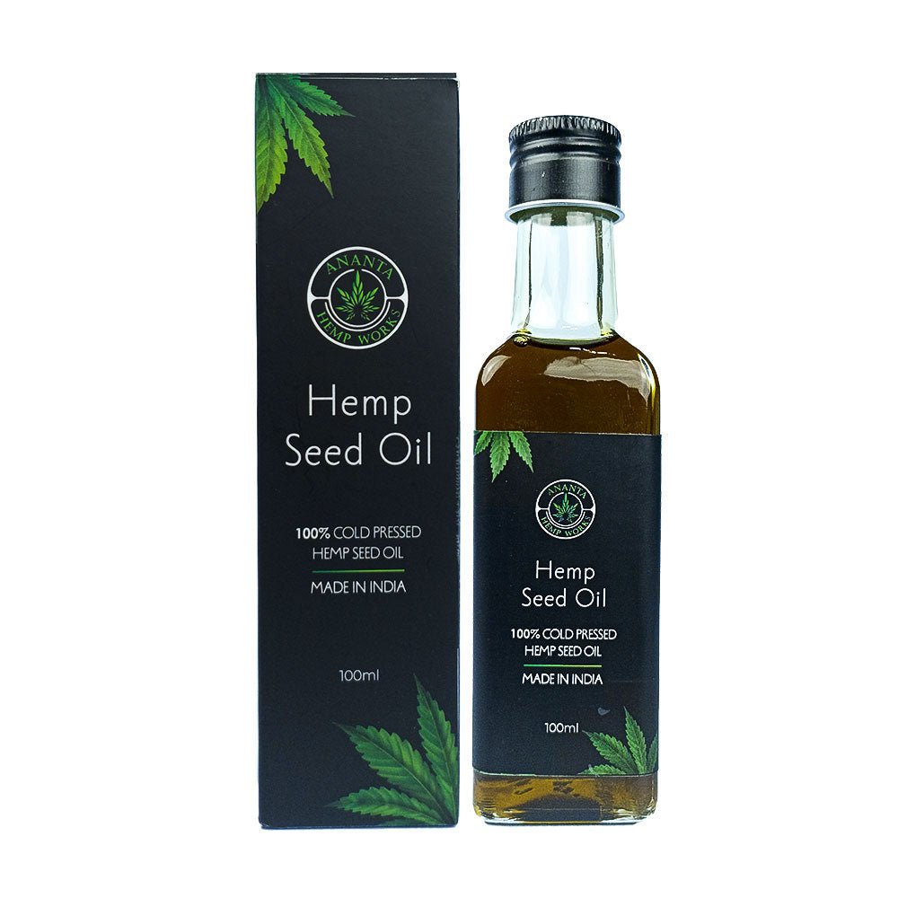 Ananta Hemp Sativa Oil 100ML (Cold Pressed) - CBD Store India