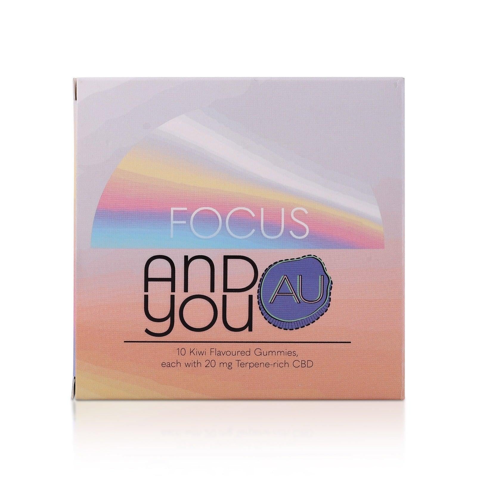 Andyou - Focus&U Gummies (200mg CBD + Terpenes for Focus).