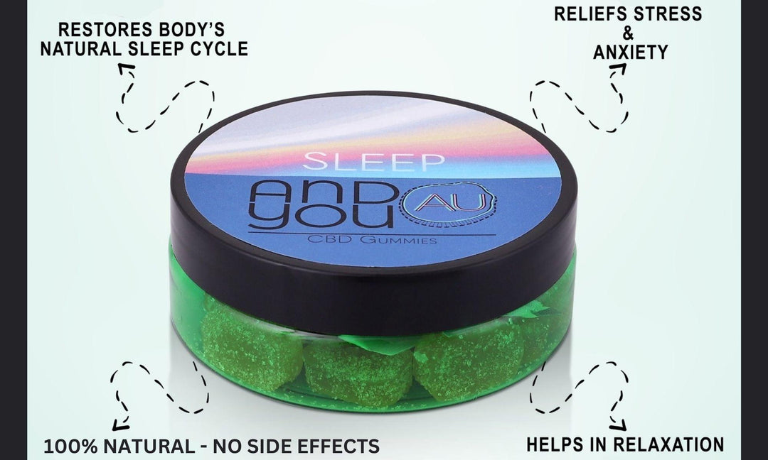 Andyou - Sleep&U Gummies (200mg CBD + 50mg Melatonin + Sleep Terpenes) 100% natural - No side effects