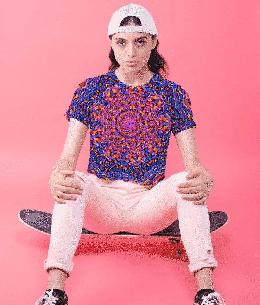 Aphrodite's Lost Dream Women's Crop TopCrop TopAphrodite's Lost Dream - Women's Crop Top Cotton | Soft, Lightweight, Graphic Print