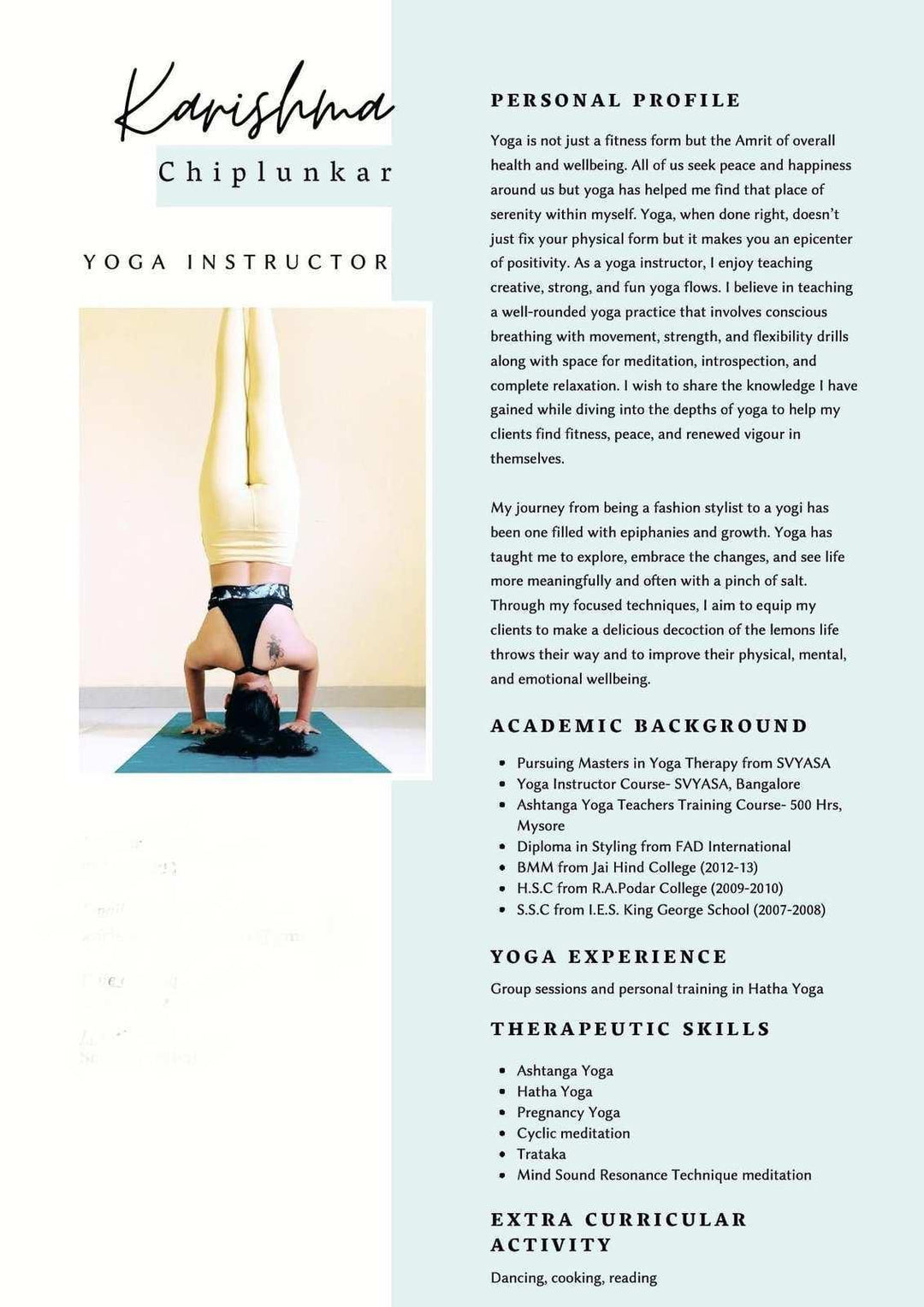 Beyond Yoga by Karishma