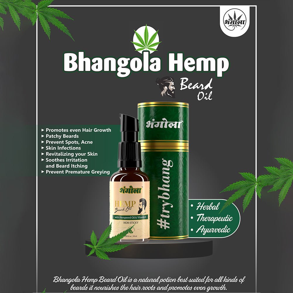 Bhangola - Hemp Beard Oil (50ml) - CBD Store India