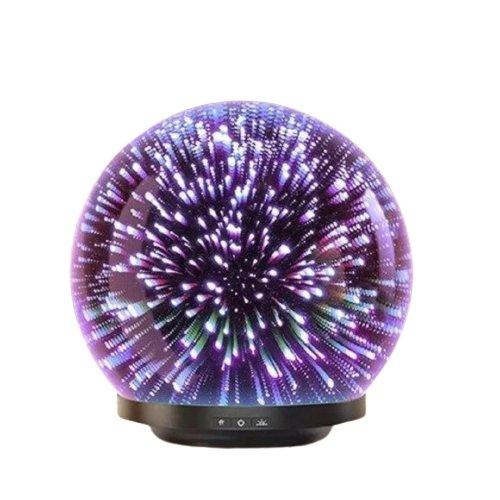Blue Tree Aroma - 3D Glass Mistifier (Free Lavender Kashmir Essential Oil 10 ml)3D Glass Diffuser3D Glass Aroma Diffuser - Free Lavender Oil| Oil Humidifier, Colorful Ambience