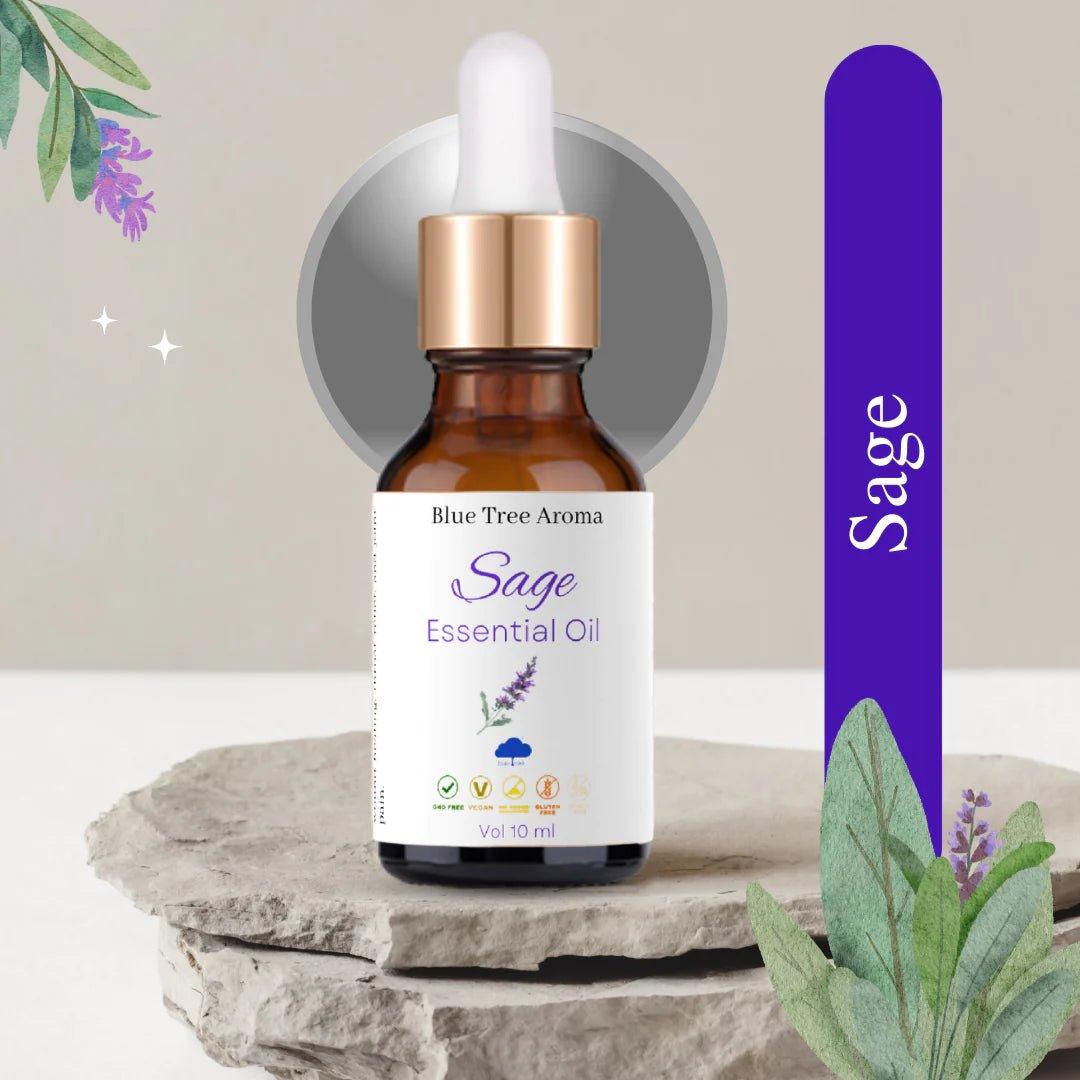 Blue Tree Aroma - Sage Essential OilHerbal MedicineBlue Tree Aroma - Sage Essential Oil Benefits | Medicinal Uses
