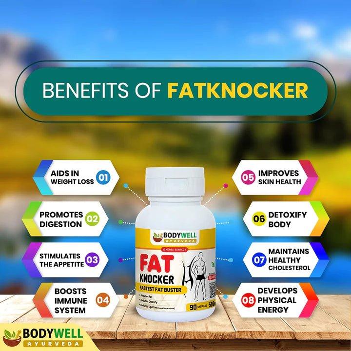 Bodywell Ayurveda - FatKnocker | Ayurvedic Weight Loss Capsule for Male and Female | 500mg.
