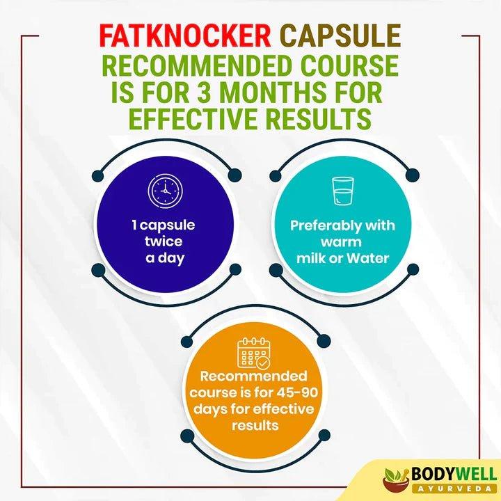 Bodywell Ayurveda - FatKnocker | Ayurvedic Weight Loss Capsule for Male and Female | 500mg.